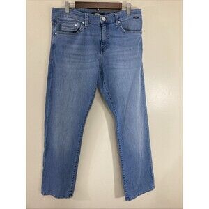 Mavi Matt Relaxed Straight Leg LightWash Stretch Jeans Size Mens 33X32